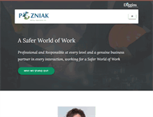 Tablet Screenshot of pozniaksafety.com